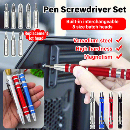 Eight-in-One Pen-style Screwdriver Set（50% OFF）